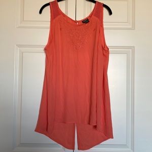 Torrid Size 1 Embroidered Asymmetrical Tank